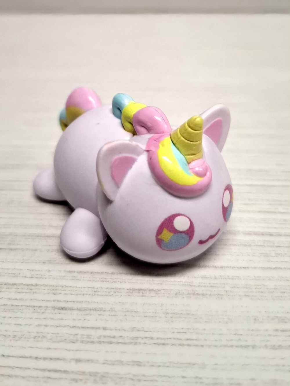 aphmau meemeows Figure Unicorn Cat 2 5" Vinyl Pink Yellow Turquoise